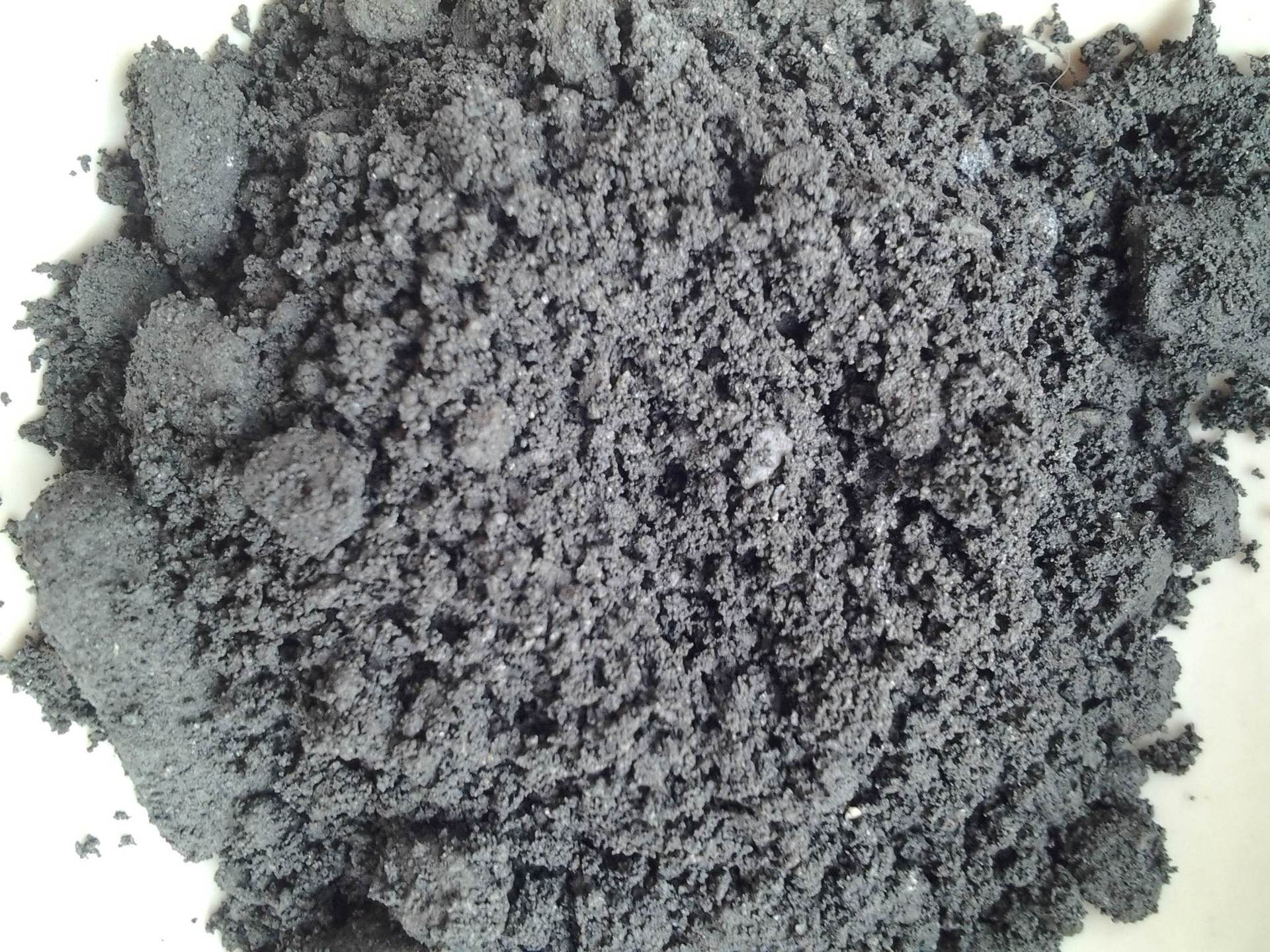 Deposit sample prepared for laboratory analysis